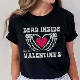 Alla hjärtans dag Skeleton, Lättare gotin T Shirt