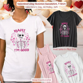 Alla hjärtans dag Skeleton Sweatshirt, T-Shirt