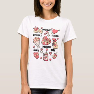 Alla hjärtans dag, skolan Psycholog School Psych T Shirt