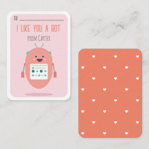 Alla hjärtans dag som du får ett "Bot Card" Anteckningskort
