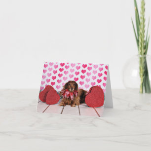 Alla hjärtans dag - Sophie - Dachshund Helgkort