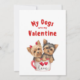 Alla hjärtans dag Söt hund Djur foto Högtidskort Julkort