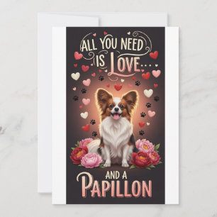 Alla hjärtans dag Söt papillon Foto Knuffa Julkort