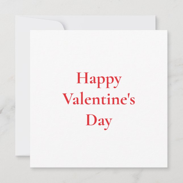 Alla hjärtans dag Söt Röd Färgrik Romantisk 2025 Kort (Framsida)