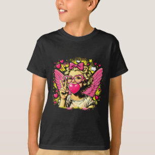 Alla hjärtans dag söta Cupid hjärta ängel kärlek h T Shirt