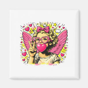 Alla hjärtans dag söta Cupid hjärta ängel kärlek s Magnet