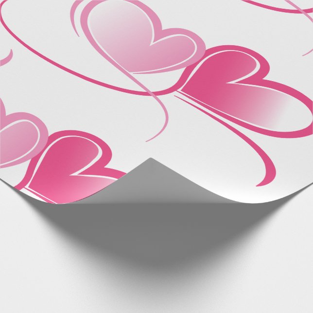 Alla hjärtans dag, söta hjärtan Pappra Presentpapper (Hörn)