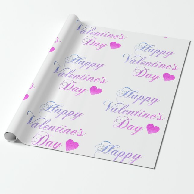 Alla hjärtans dag, söta hjärtan Pappra Presentpapper (Utrullad)