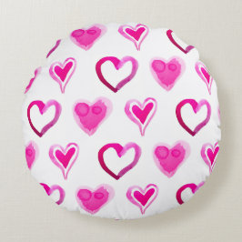 Alla hjärtans dag, söta hjärtan rund kudde