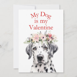 Alla hjärtans dag Söta hund Djur foto Högtidskort Inbjudningar