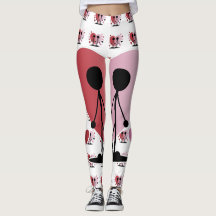 Alla hjärtans dag Stick figurer Holding Händer