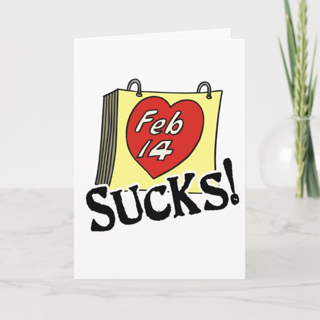 Alla hjärtans dag Sucks Helgkort (Framsida)
