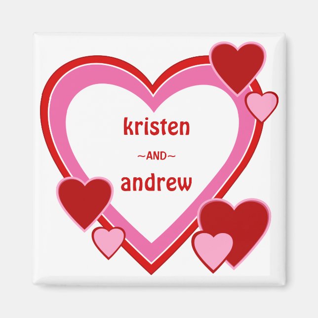 Alla hjärtans dag Sweethearts Magnet (Framsidan)