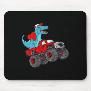 Alla hjärtans dag T Rex kör Monster Truck Småbarn Musmatta