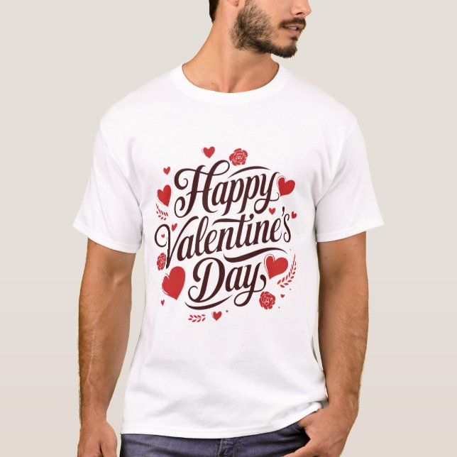 alla hjärtans dag t shirt (Framsida)