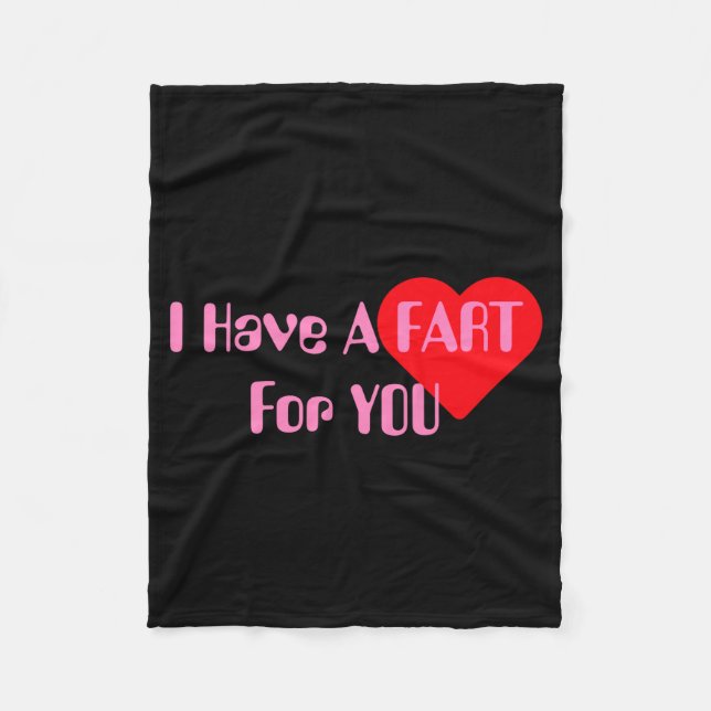 Alla hjärtans dag T-shirt  Fleecefilt (Framsidan)
