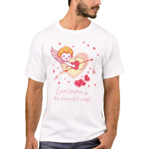 Alla hjärtans dag T-shirt för par och singlar