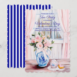 Alla hjärtans dag Tea Party-inbjudan Inbjudningar