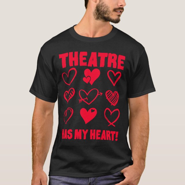 Alla hjärtans dag teater har min hjärtliga uppskat t shirt (Framsida)