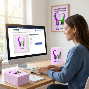 Alla hjärtans dag Tecknade figurer Helgkort