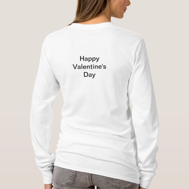 alla hjärtans dag tee shirt (Baksida)