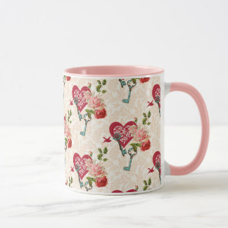 Alla hjärtans dag-tema mugg