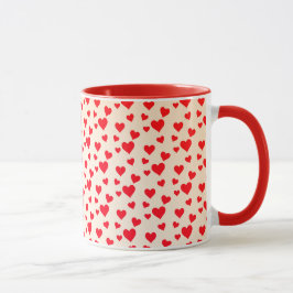 Alla hjärtans dag-tema mugg