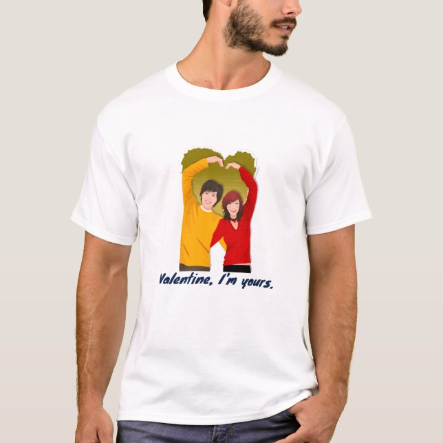 Alla hjärtans dag Tema par Design T Shirt (Framsida)