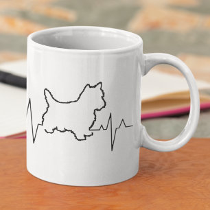 Alla hjärtans dag tema Yorkshire Terrier hundälska Kaffemugg