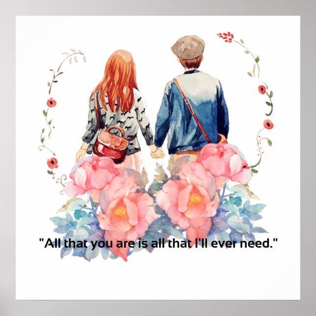 Alla hjärtans dag Temadesign Poster (Framsidan)