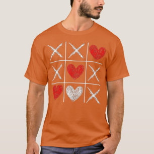 Alla hjärtans dag Tic Tac Toe Valentine Funny Kärl T Shirt