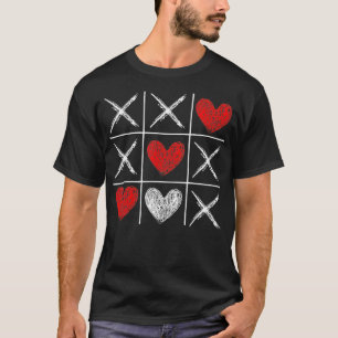 Alla hjärtans dag Tic Tac Toe Valentine Funny Kärl T Shirt