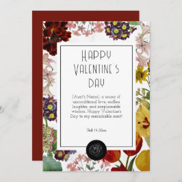 Alla hjärtans dag till min Moster Julkort