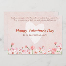 Alla hjärtans dag till min Moster Julkort