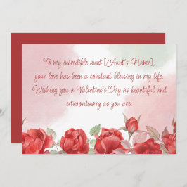 Alla hjärtans dag till min Moster Julkort