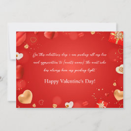 Alla hjärtans dag till min Moster Julkort