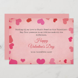 Alla hjärtans dag till min Moster Julkort