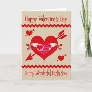 Alla hjärtans dag till Son Greeting Card Helgkort