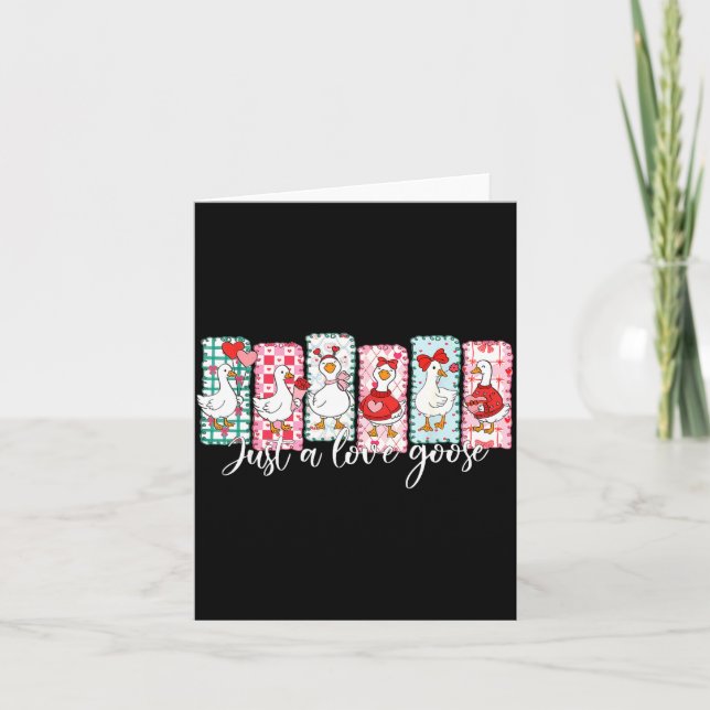 Alla hjärtans dag Tokiga gåsens kärlekssäsong Bara Kort (Framsida)