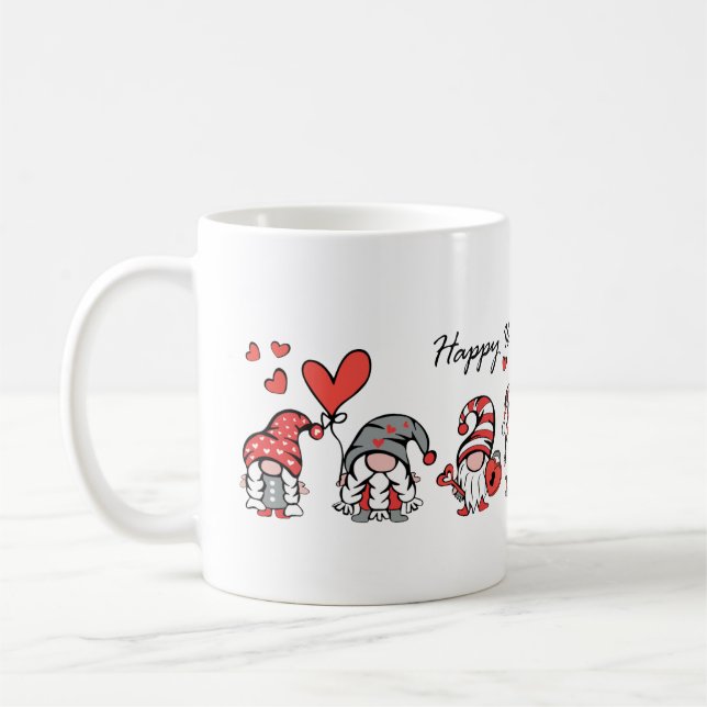 Alla hjärtans dag Tomte Kaffemugg (Vänster)