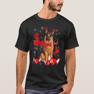 Alla hjärtans dag tysk schäferhund Hund Kärlek Dag T Shirt