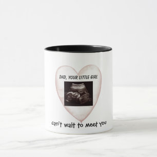 Alla hjärtans dag Ultrasound New Pappa Mugg
