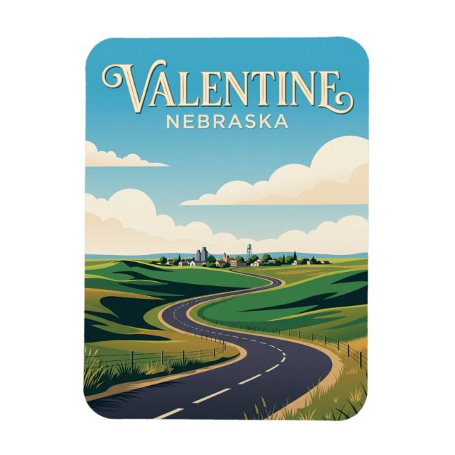 Alla hjärtans dag USA Magnet (Vertikal)