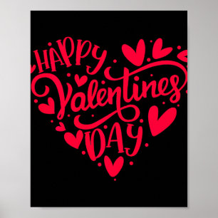 Alla hjärtans dag Valentine Heart Shape Poster