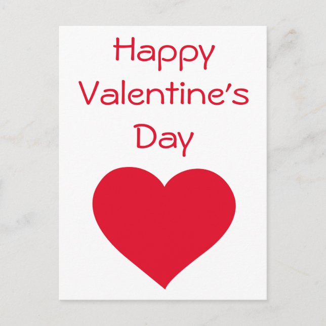 Alla hjärtans dag Valentine-kort Helg Vykort (Framsida)