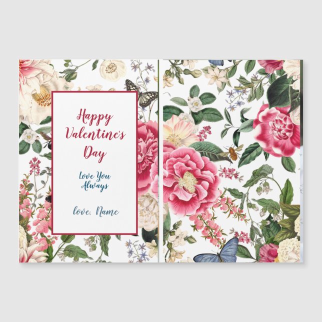 Alla hjärtans dag Victorian Blommigt & Photo (Framsida)