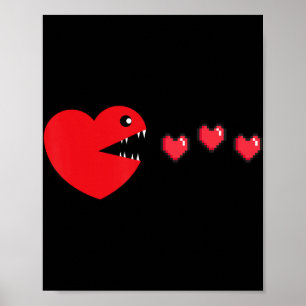 Alla hjärtans dag Video Game Valentine Gamer Boy M Poster