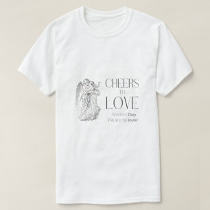 Alla hjärtans dag – Vintage-keruber & kärleksbudsk T Shirt
