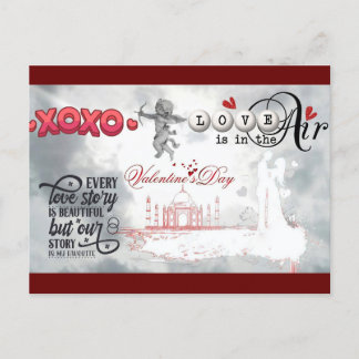 Alla hjärtans dag vykort