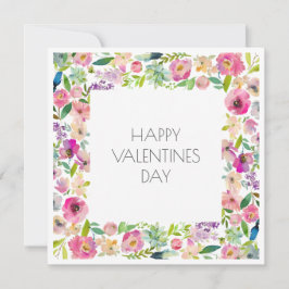 Alla hjärtans dag Watercolor Blommigt Rosa Sweet